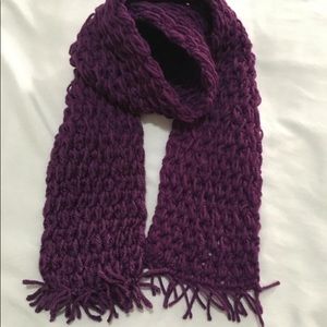 Hand knitted scarf